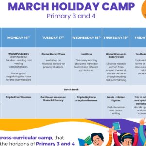 March Holiday Camps - Primary 3 and 4
